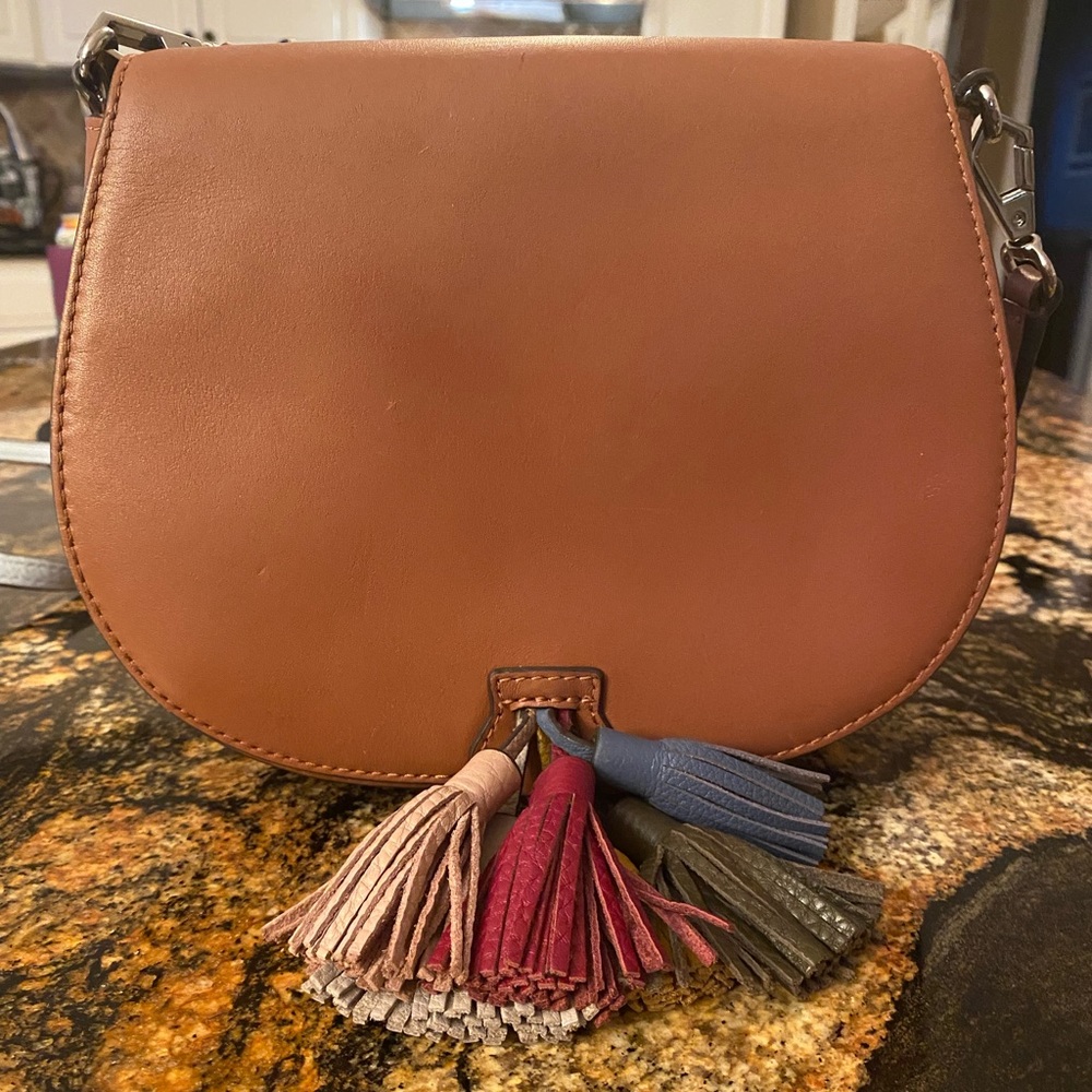 Rebecca Minkoff brown leather handbag. EUC